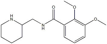 2,3-dimethoxy-N-(piperidin-2-ylmethyl)benzamide Struktur