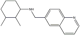 2,3-dimethyl-N-(quinolin-6-ylmethyl)cyclohexan-1-amine Struktur