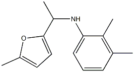 2,3-dimethyl-N-[1-(5-methylfuran-2-yl)ethyl]aniline Struktur