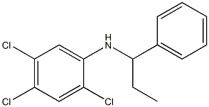 2,4,5-trichloro-N-(1-phenylpropyl)aniline Struktur