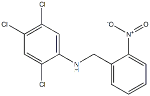 2,4,5-trichloro-N-[(2-nitrophenyl)methyl]aniline Struktur