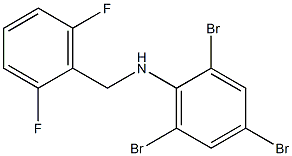 2,4,6-tribromo-N-[(2,6-difluorophenyl)methyl]aniline Struktur