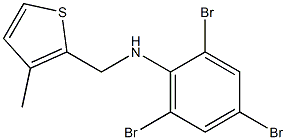 2,4,6-tribromo-N-[(3-methylthiophen-2-yl)methyl]aniline Struktur