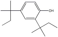 2,4-bis(2-methylbutan-2-yl)phenol Struktur