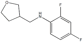 2,4-difluoro-N-(oxolan-3-ylmethyl)aniline Struktur