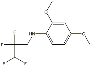 2,4-dimethoxy-N-(2,2,3,3-tetrafluoropropyl)aniline Struktur