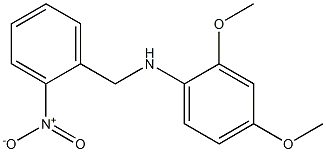 2,4-dimethoxy-N-[(2-nitrophenyl)methyl]aniline Struktur