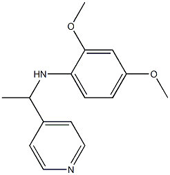 2,4-dimethoxy-N-[1-(pyridin-4-yl)ethyl]aniline Struktur