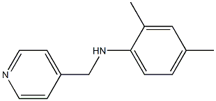 2,4-dimethyl-N-(pyridin-4-ylmethyl)aniline Struktur