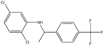 2,5-dichloro-N-{1-[4-(trifluoromethyl)phenyl]ethyl}aniline Struktur