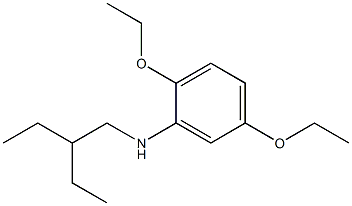 2,5-diethoxy-N-(2-ethylbutyl)aniline Struktur