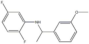 2,5-difluoro-N-[1-(3-methoxyphenyl)ethyl]aniline Struktur