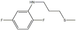 2,5-difluoro-N-[3-(methylsulfanyl)propyl]aniline Struktur