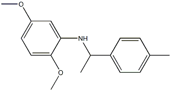 2,5-dimethoxy-N-[1-(4-methylphenyl)ethyl]aniline Struktur