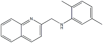 2,5-dimethyl-N-(quinolin-2-ylmethyl)aniline Struktur