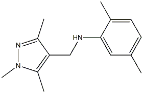 2,5-dimethyl-N-[(1,3,5-trimethyl-1H-pyrazol-4-yl)methyl]aniline Struktur