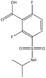 2,6-difluoro-3-(propan-2-ylsulfamoyl)benzoic acid Struktur