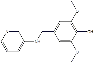 2,6-dimethoxy-4-[(pyridin-3-ylamino)methyl]phenol Struktur