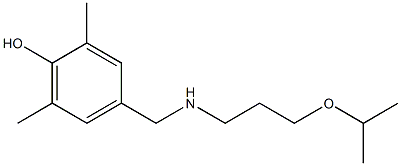 2,6-dimethyl-4-({[3-(propan-2-yloxy)propyl]amino}methyl)phenol Struktur