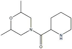 2,6-dimethyl-4-(piperidin-2-ylcarbonyl)morpholine Struktur