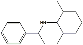 2,6-dimethyl-N-(1-phenylethyl)cyclohexan-1-amine Struktur