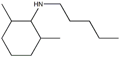 2,6-dimethyl-N-pentylcyclohexan-1-amine Struktur