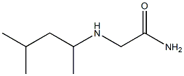 2-[(1,3-dimethylbutyl)amino]acetamide Struktur