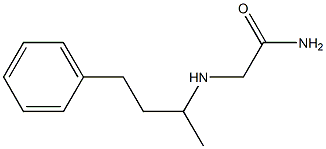 2-[(1-methyl-3-phenylpropyl)amino]acetamide Struktur