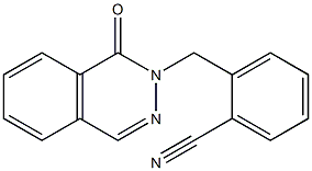 2-[(1-oxophthalazin-2(1H)-yl)methyl]benzonitrile Struktur