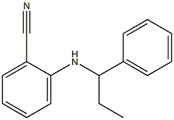 2-[(1-phenylpropyl)amino]benzonitrile Struktur