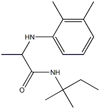 2-[(2,3-dimethylphenyl)amino]-N-(2-methylbutan-2-yl)propanamide Struktur