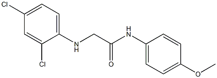 2-[(2,4-dichlorophenyl)amino]-N-(4-methoxyphenyl)acetamide Struktur