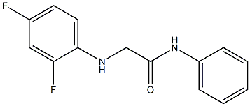 2-[(2,4-difluorophenyl)amino]-N-phenylacetamide Struktur