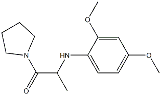 2-[(2,4-dimethoxyphenyl)amino]-1-(pyrrolidin-1-yl)propan-1-one Struktur