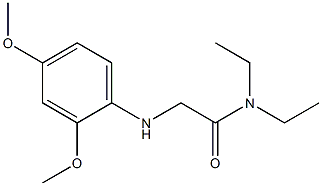 2-[(2,4-dimethoxyphenyl)amino]-N,N-diethylacetamide Struktur