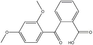 2-[(2,4-dimethoxyphenyl)carbonyl]benzoic acid Struktur