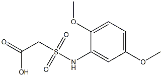 2-[(2,5-dimethoxyphenyl)sulfamoyl]acetic acid Struktur