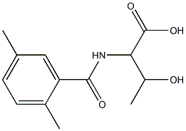 2-[(2,5-dimethylbenzoyl)amino]-3-hydroxybutanoic acid Struktur