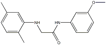 2-[(2,5-dimethylphenyl)amino]-N-(3-methoxyphenyl)acetamide Struktur