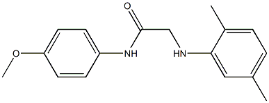 2-[(2,5-dimethylphenyl)amino]-N-(4-methoxyphenyl)acetamide Struktur