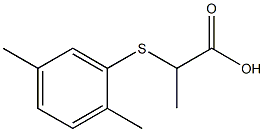 2-[(2,5-dimethylphenyl)thio]propanoic acid Struktur