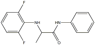 2-[(2,6-difluorophenyl)amino]-N-phenylpropanamide Struktur