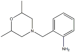 2-[(2,6-dimethylmorpholin-4-yl)methyl]aniline Struktur