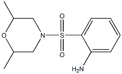 2-[(2,6-dimethylmorpholin-4-yl)sulfonyl]aniline Struktur