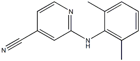 2-[(2,6-dimethylphenyl)amino]pyridine-4-carbonitrile Struktur