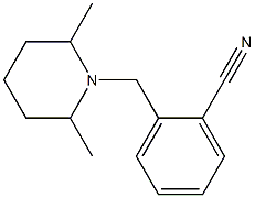 2-[(2,6-dimethylpiperidin-1-yl)methyl]benzonitrile Struktur