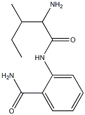 2-[(2-amino-3-methylpentanoyl)amino]benzamide Struktur