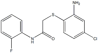 2-[(2-amino-4-chlorophenyl)sulfanyl]-N-(2-fluorophenyl)acetamide Struktur