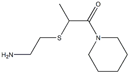 2-[(2-aminoethyl)sulfanyl]-1-(piperidin-1-yl)propan-1-one Struktur