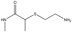 2-[(2-aminoethyl)sulfanyl]-N-methylpropanamide Struktur